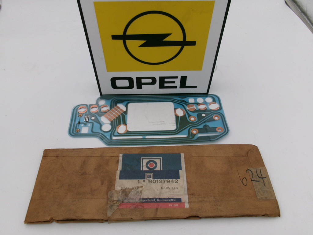 Opel Ascona C Tachoplatine Tacholeiterplatte neu Original GM90127942