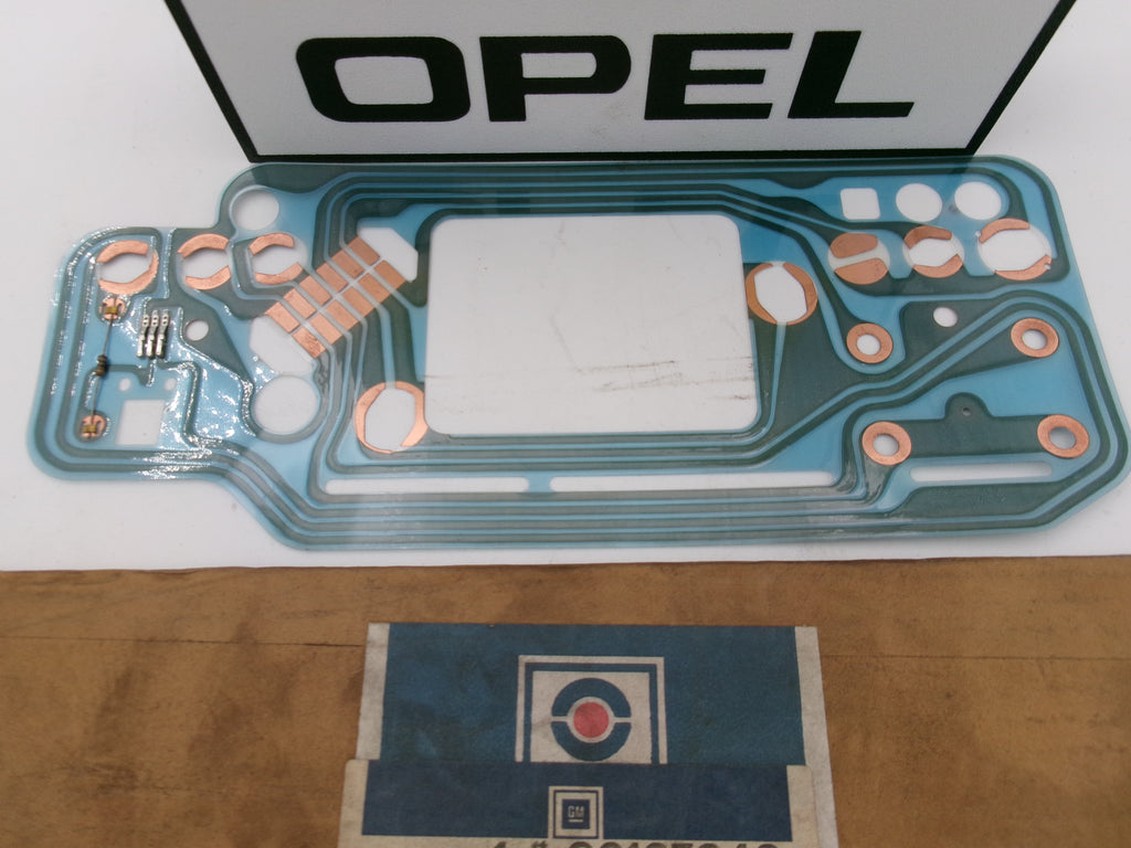 Opel Ascona C Tachoplatine Tacholeiterplatte neu Original GM90127942