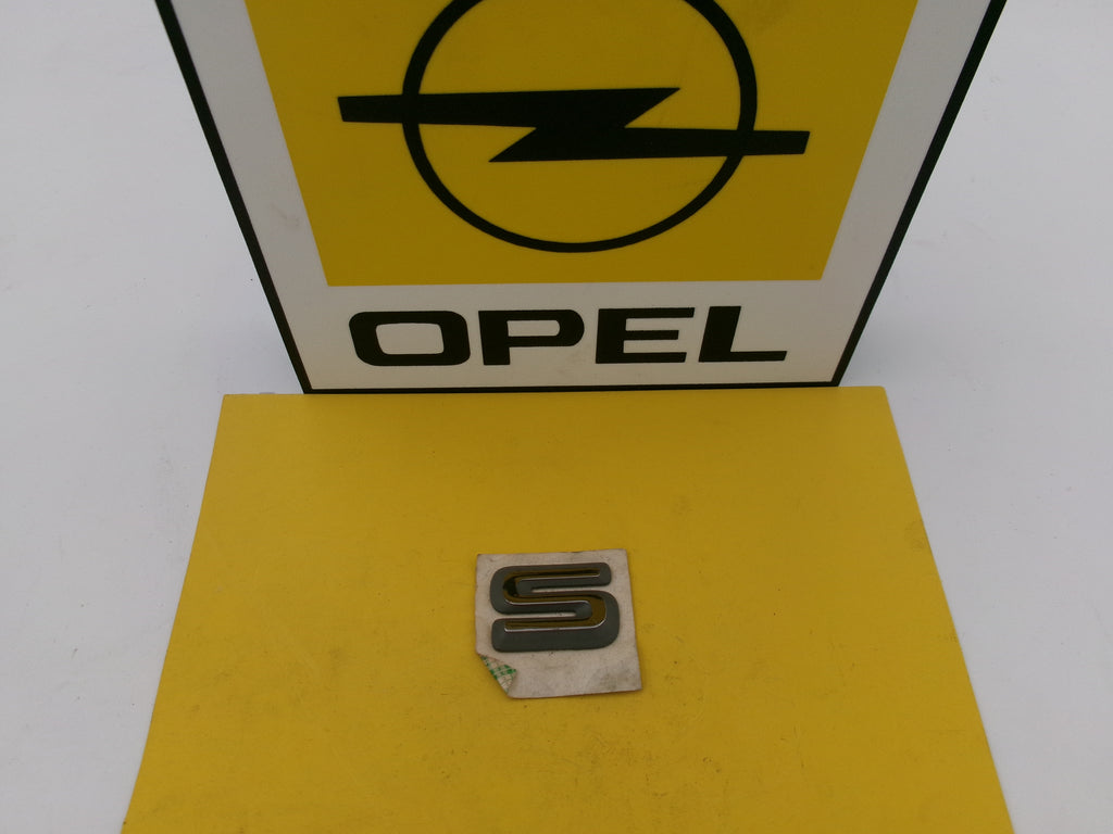 Opel Schrift "S" Emblem Ascona C 90227232 Neu Original GM