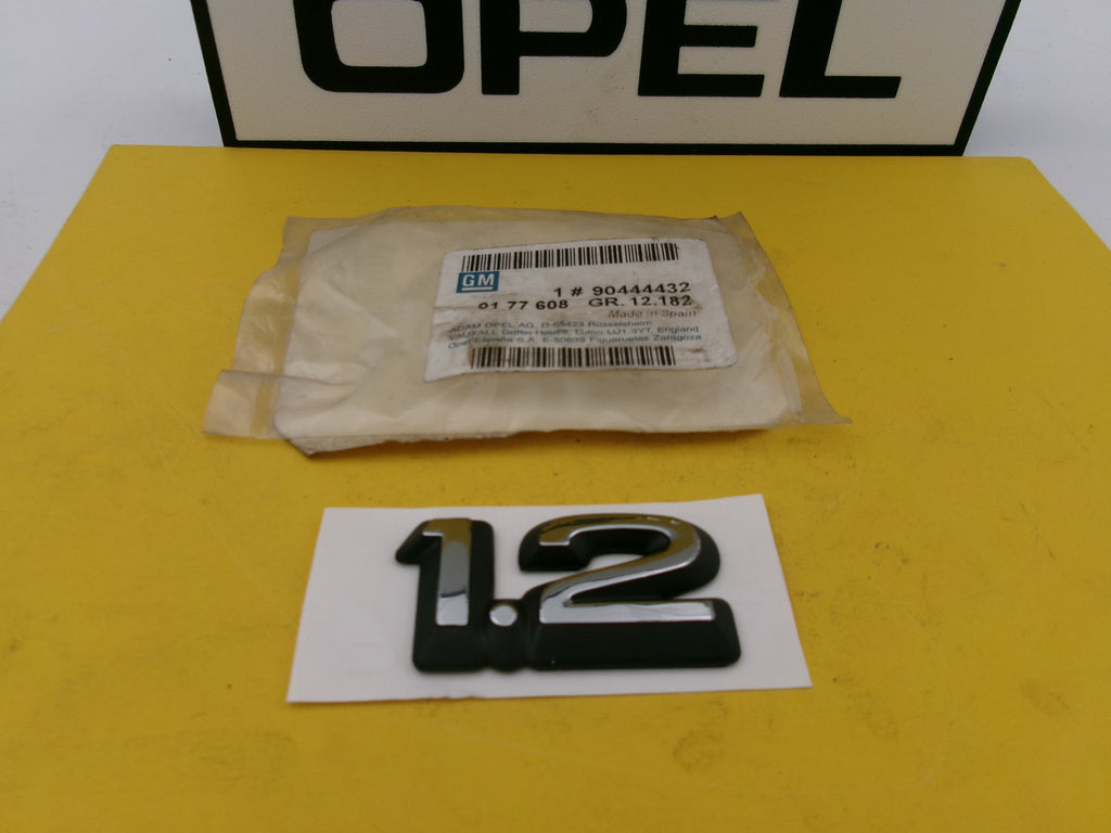 Opel Schriftzug *1.2* Original GM Neu 90444432