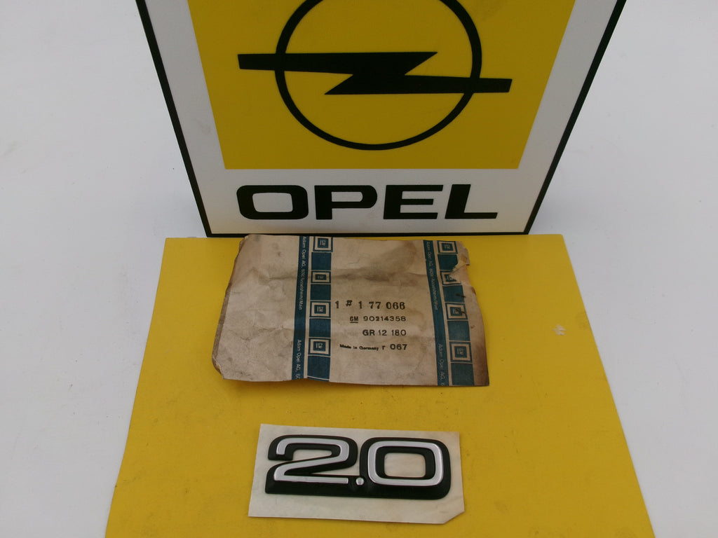 Schriftzug *2.0* Opel 90214358 Original GM Neu