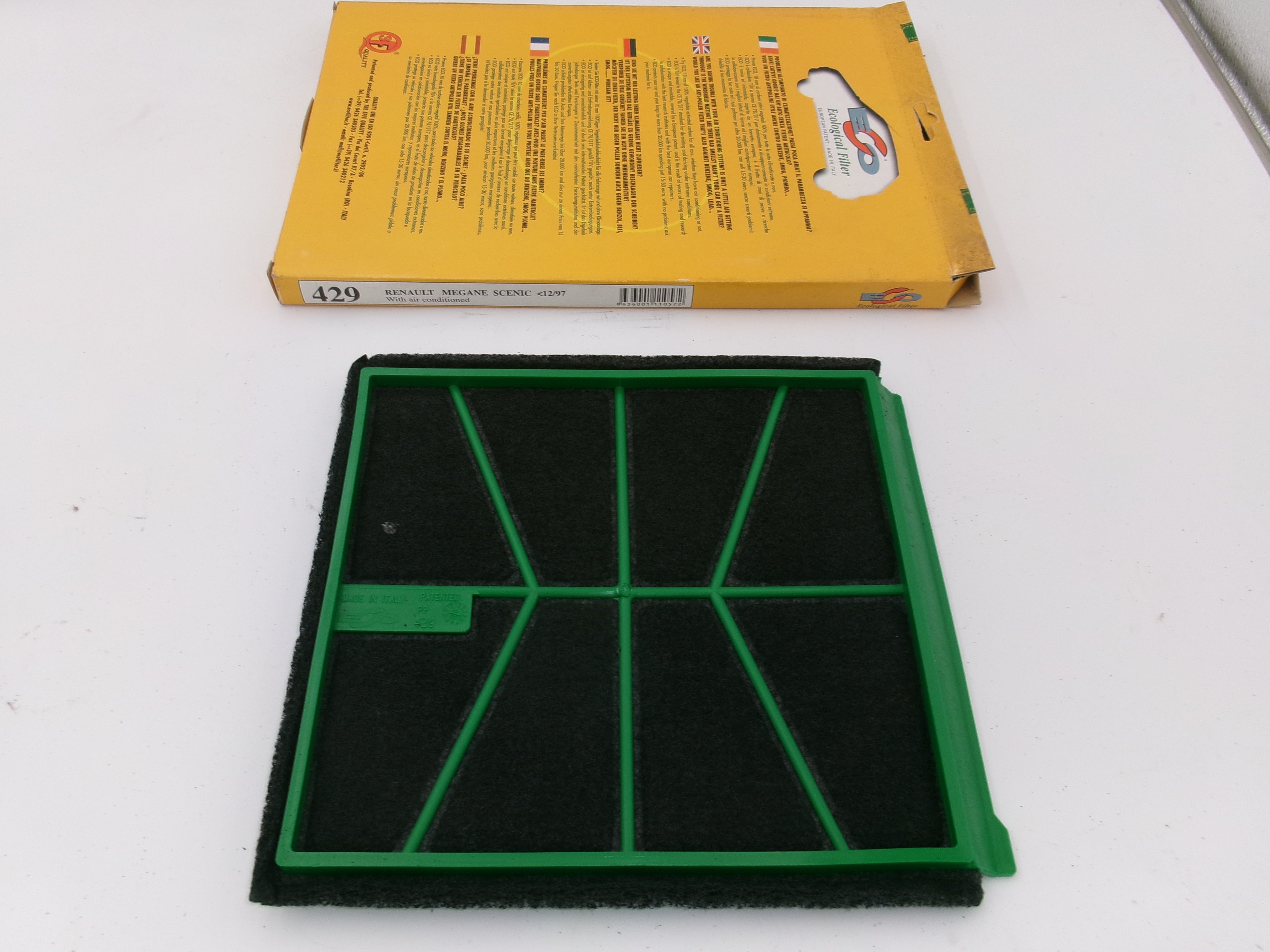 Innenraumfilter Aktivkohle Renault Megane Scenic EAN 8636001110572
