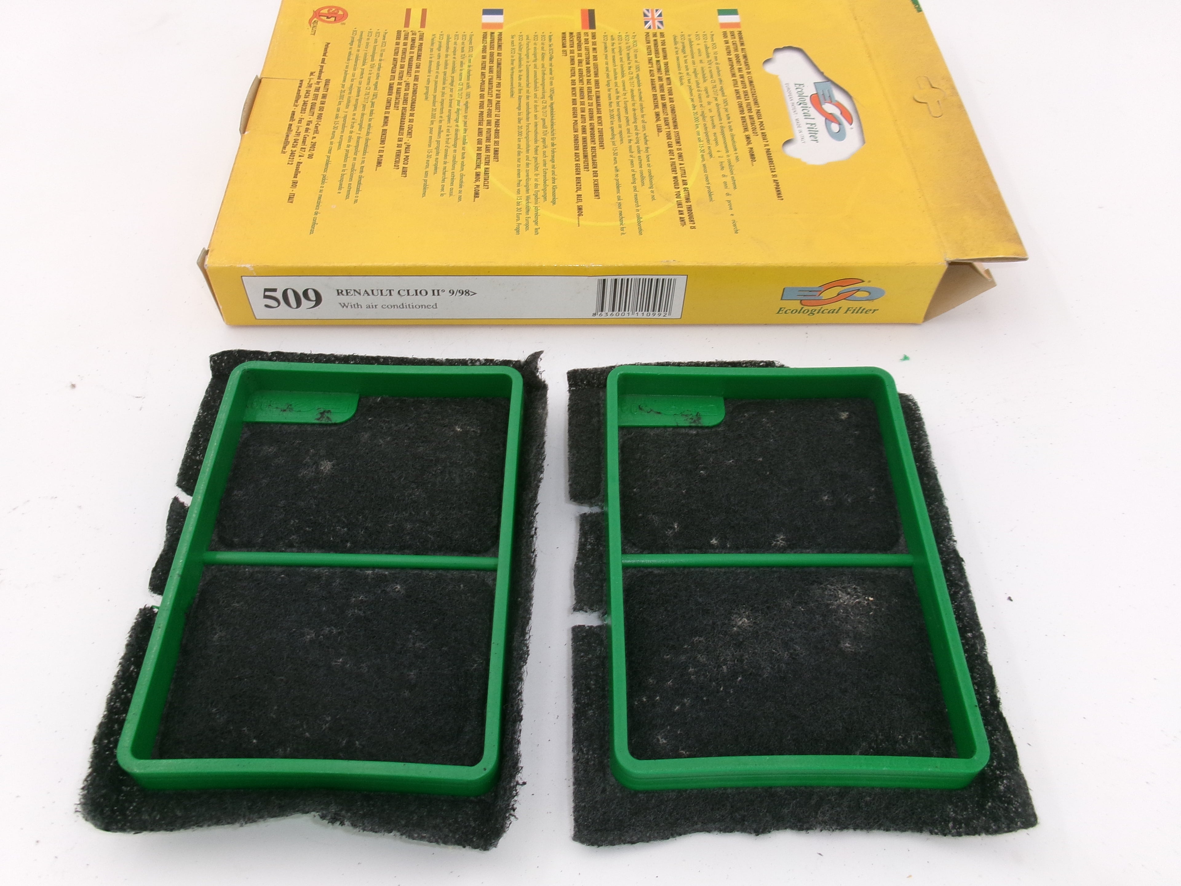 Innenraumfilter Aktivkohle Renault Clio II EAN863001110992