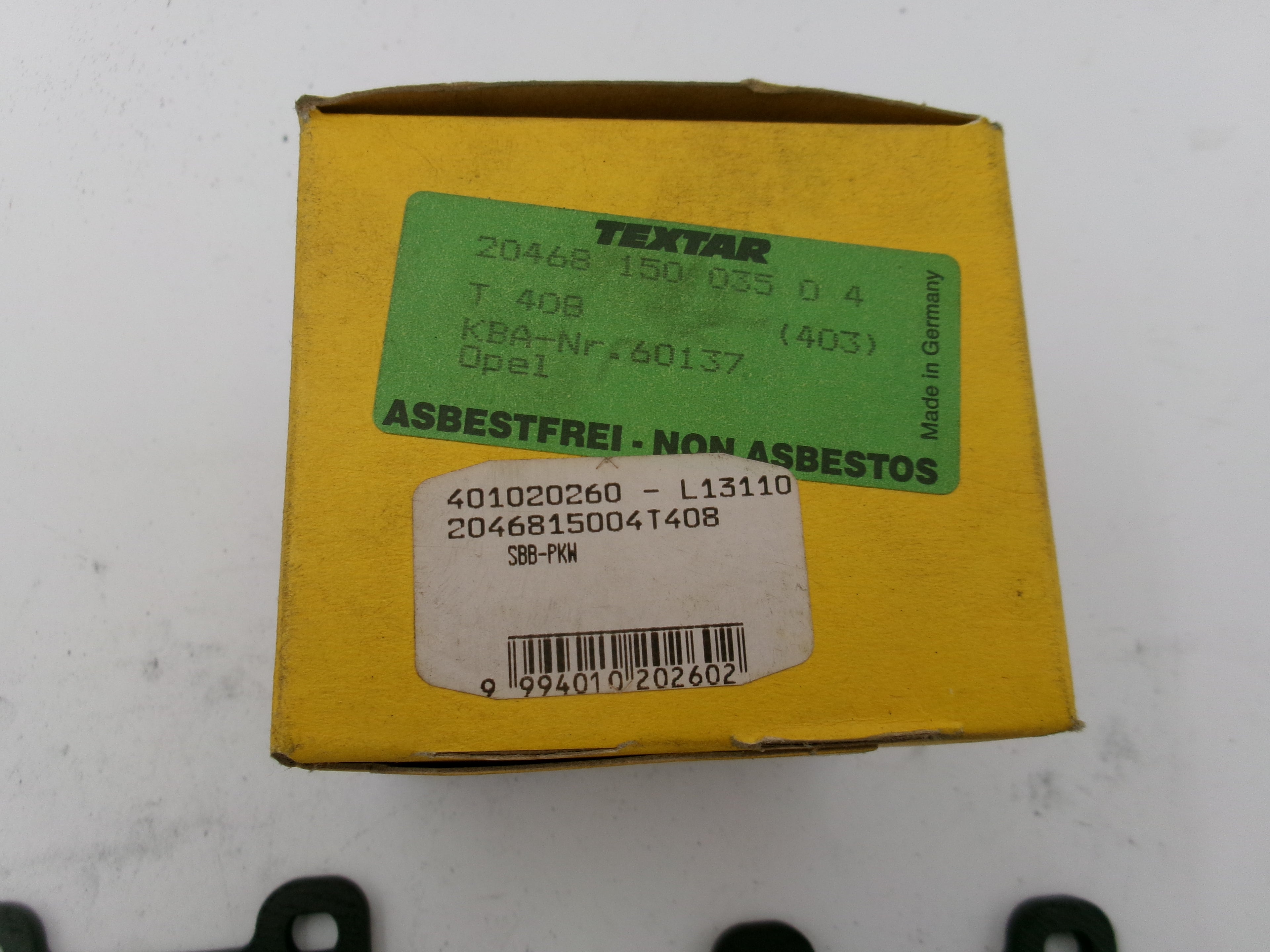 Brembeläge Textar Monza A Senator A Commodore C 2046815003504