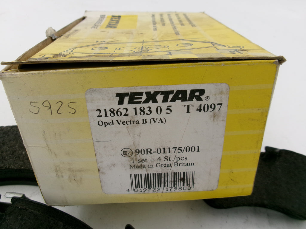 Bremsbelagsatz TEXTAR 2186201 Astra F Vectra A B