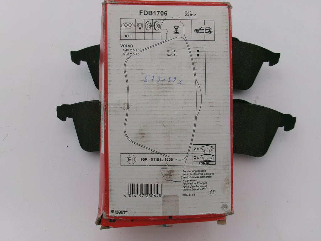 Bremsbeläge FERODO FDB1706  Volvo S40 V50 C70