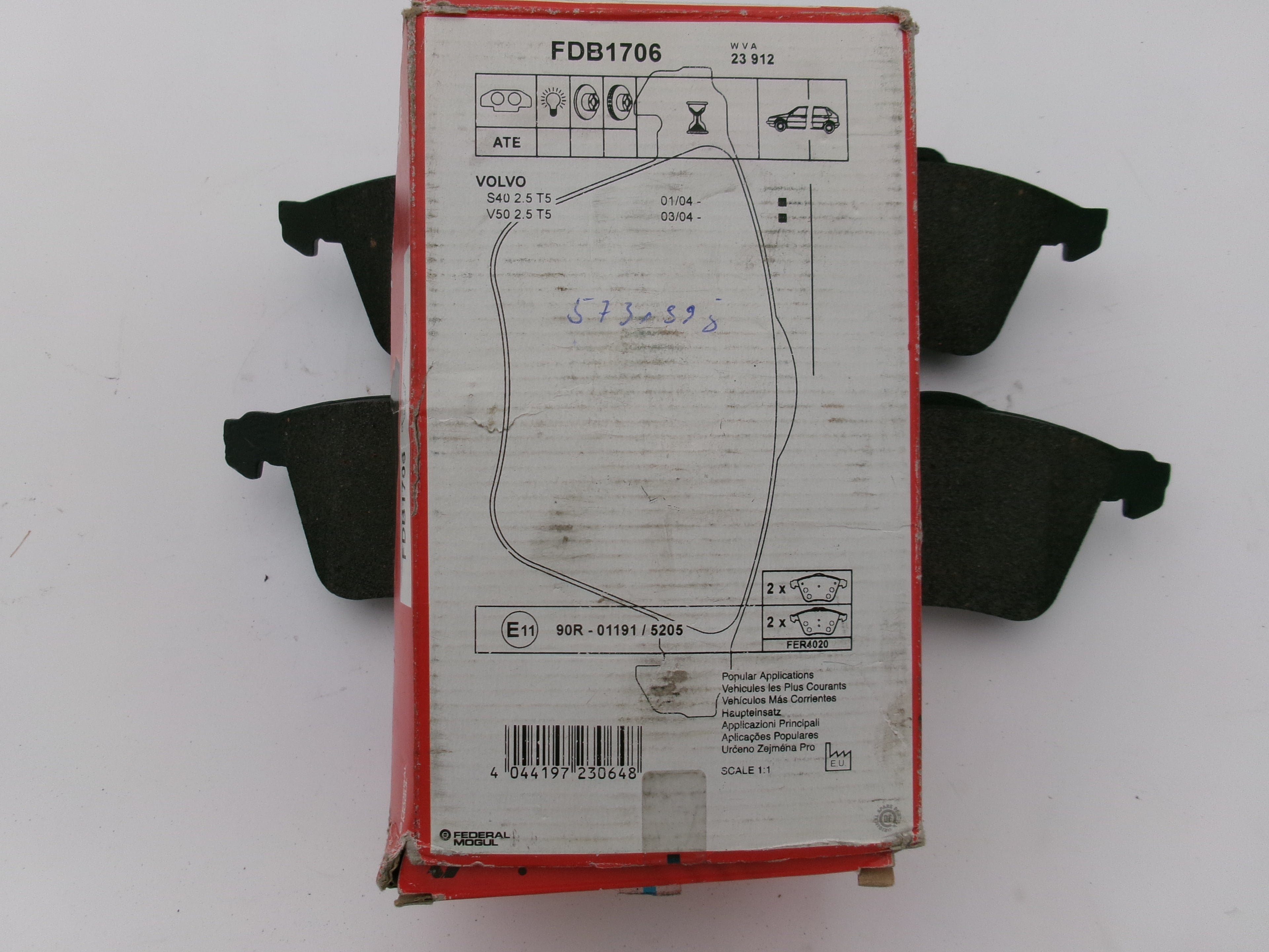 Bremsbeläge FERODO FDB1706  Volvo S40 V50 C70